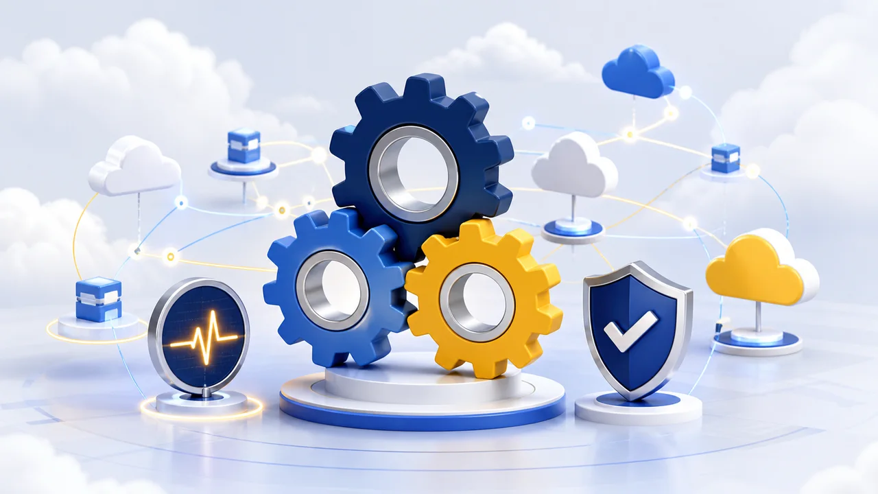Connected cloud infrastructure protected by managed security and monitoring